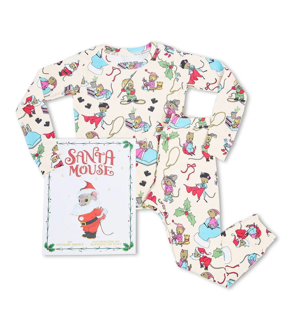 Thumbnail: books to bed pajamas