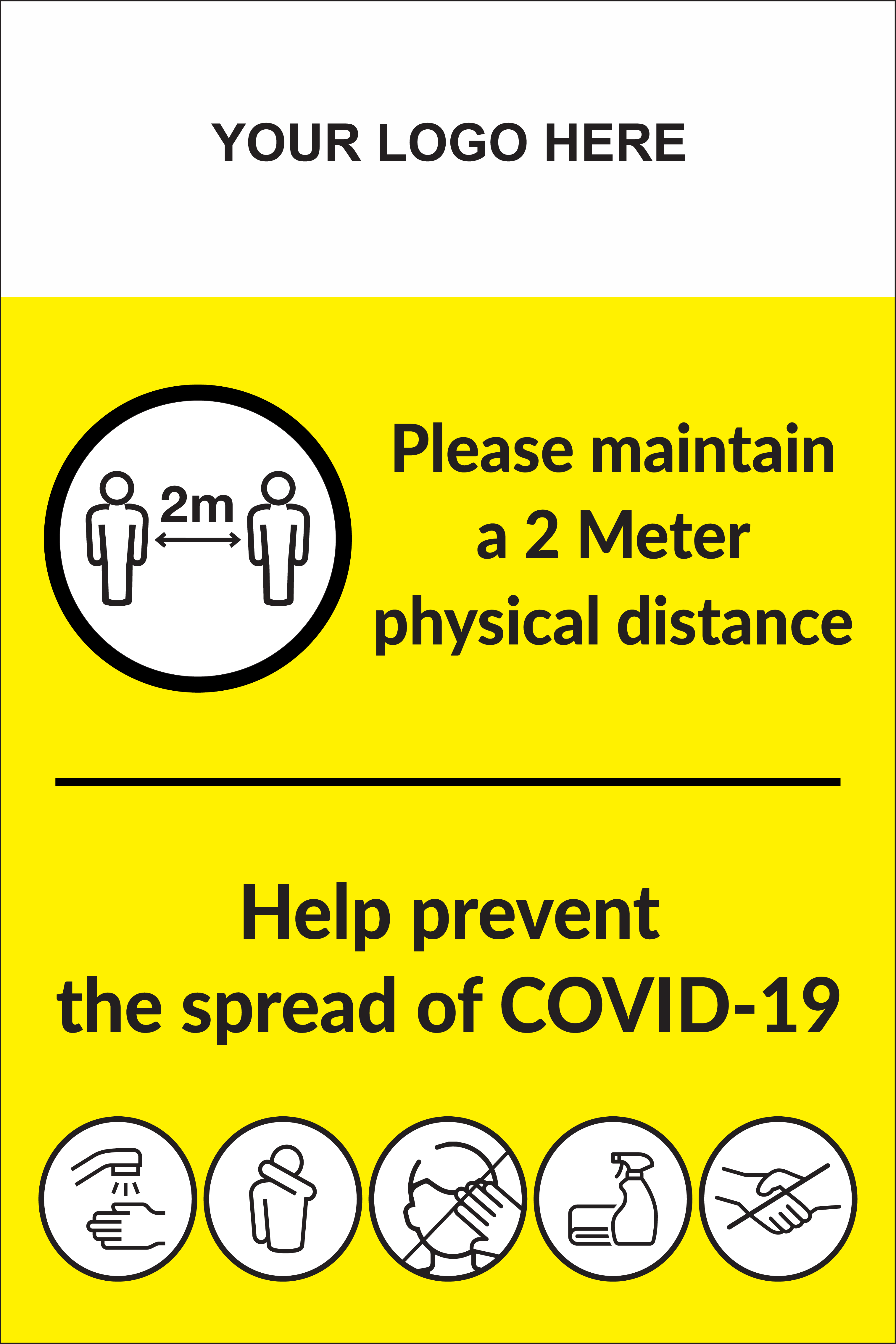 CoVid-19 Banner 1200mm 910mm