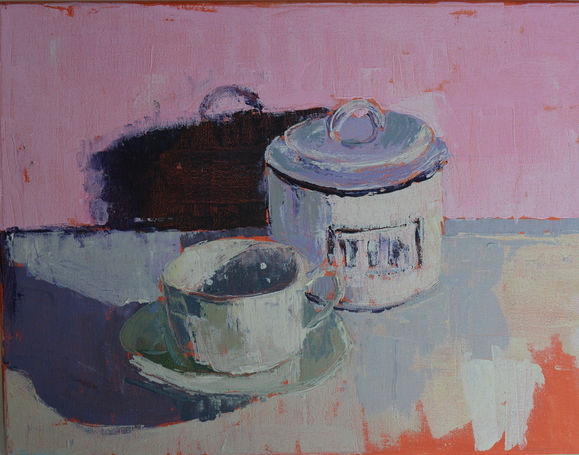 Tea Caddy & Cup