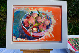 Vibrant still life of apples
