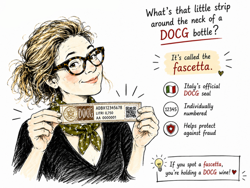 Illustration of Italian DOCG Fascetta