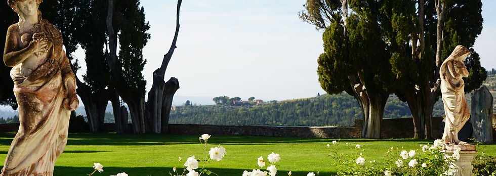 Garden details from a Chianti Classico castle