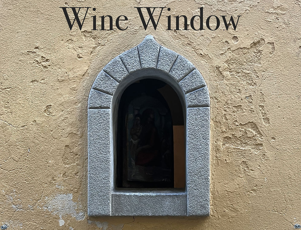 A wine window in Florence