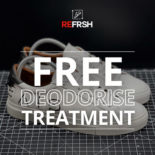 Free deodorise treatment | REFRSH Shoe care specialists