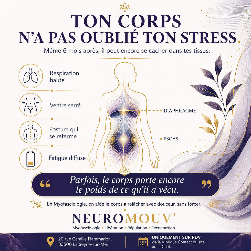 Et si ton stress d’il y a six mois squattait encore ton corps ?