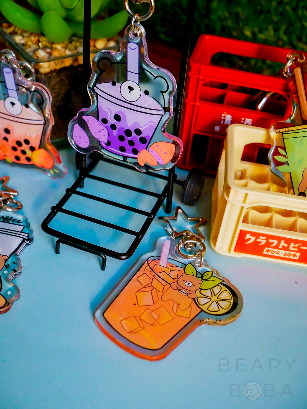 Thumbnail: Beary Boba Keychains