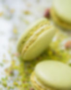 PISTACHIO - Pistachio macaron shells, filled with smooth Pistachio cream.