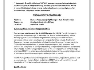 JOB POSTING - HR MANAGER (MCFN)