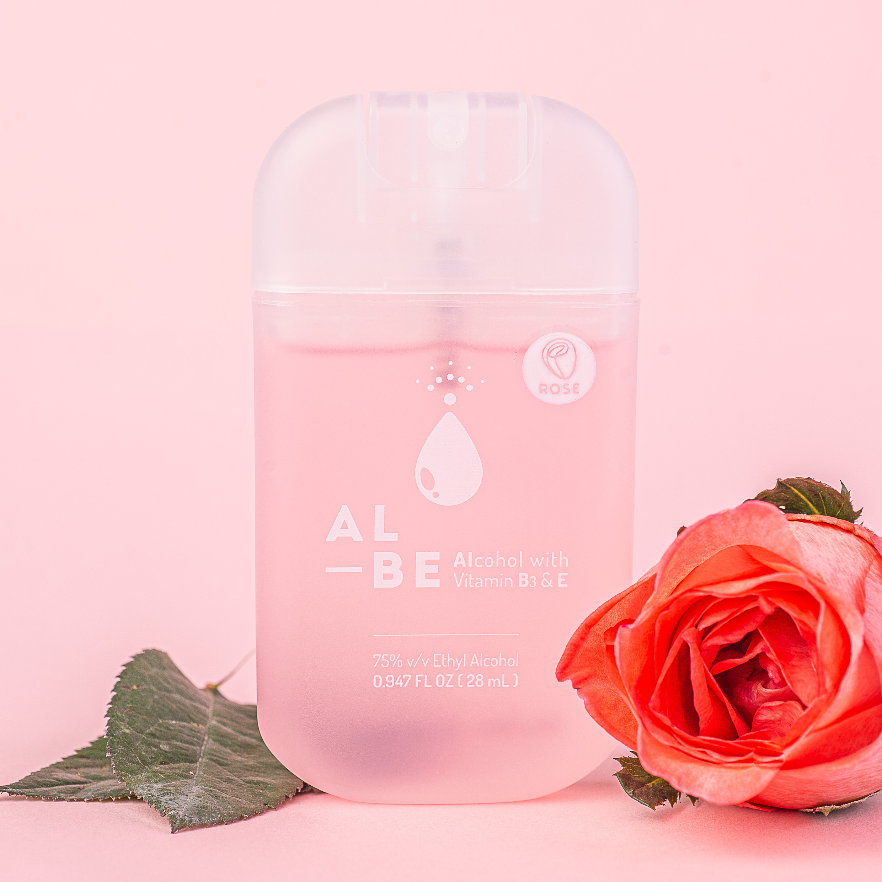 ALBE alcohol spray Rose
