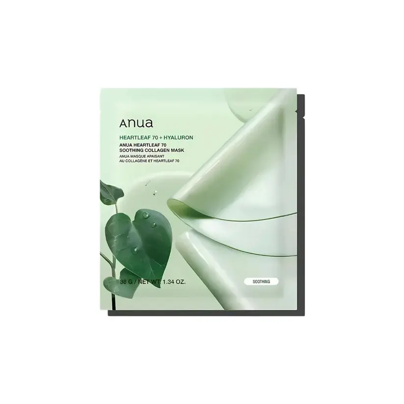 Mascarilla Facial Peach 70 + Niacin — ANUA x 38 g (Tono Rosa)