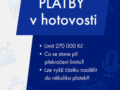 Hotovost nad 270 000 Kč: Kdy je rozdělení platby legální a kdy přitáhne pozornost úřadů