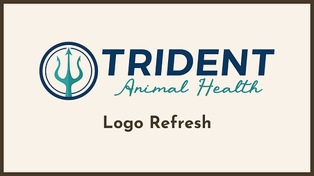 Trident Animal Health logo design