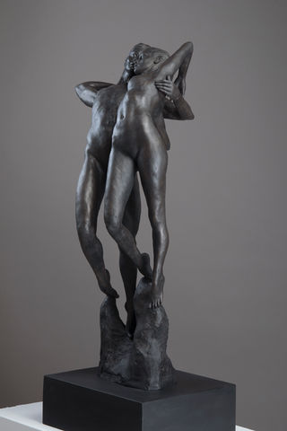 The Eternal Love sculpture is one of seven bronze sculptures from Oceana Rain Stuart's Eternity series. Each artwork in this series represents an aspect of life that has an eternal effect on the human condition.
Dimensions (inch): 46x25x18
Medium: Cast bronze
Limited edition 
Year: 2015