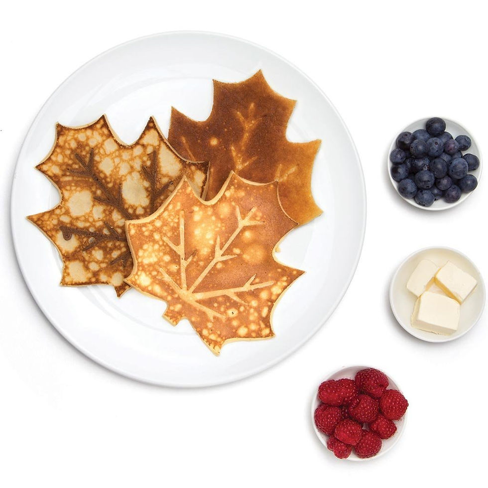 Thumbnail: Monkey Business Leaves Silicone Maple Leaf Pancake Pancake Mould