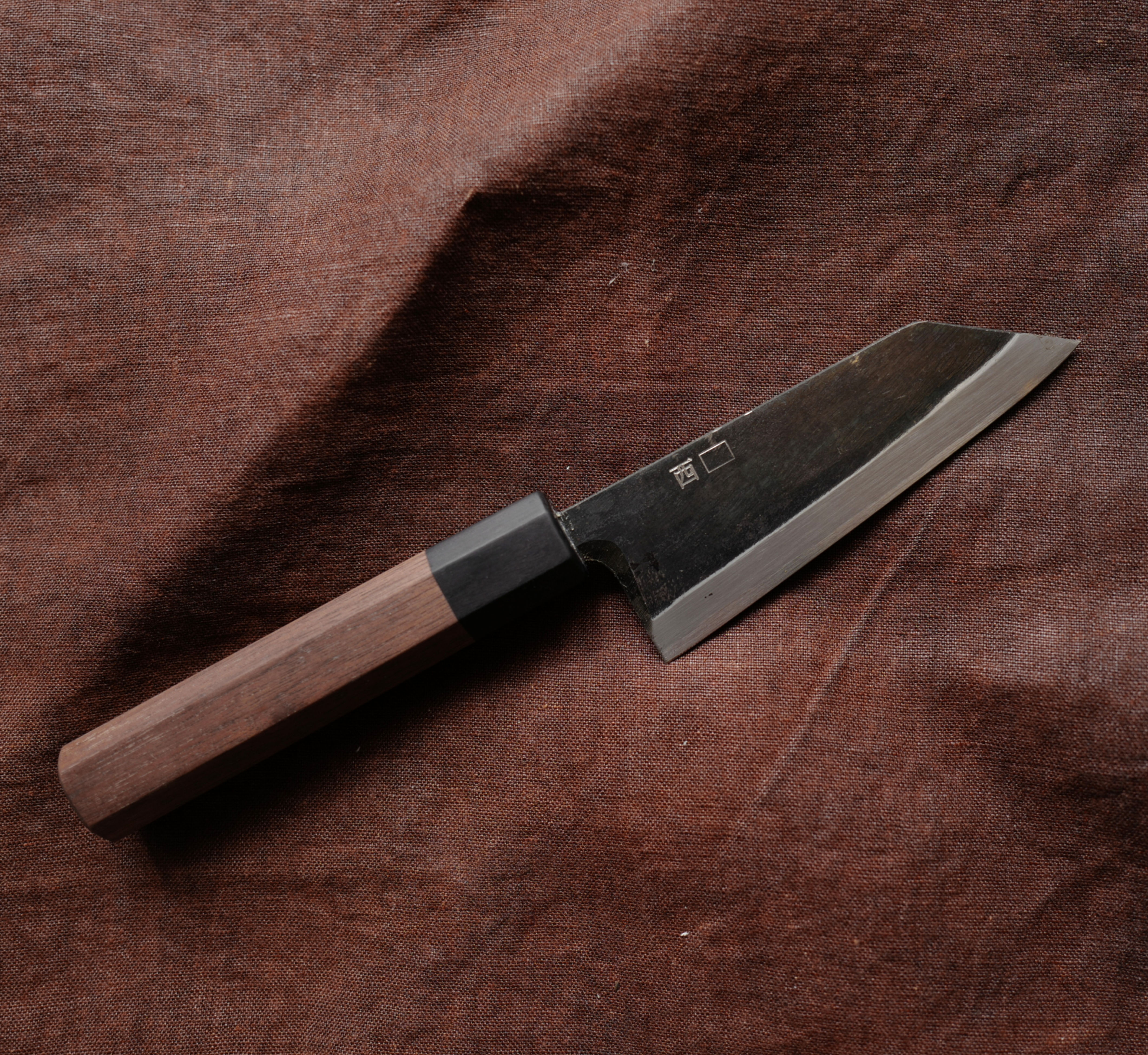 黒打ち小出刃・海（135mm、片刃）