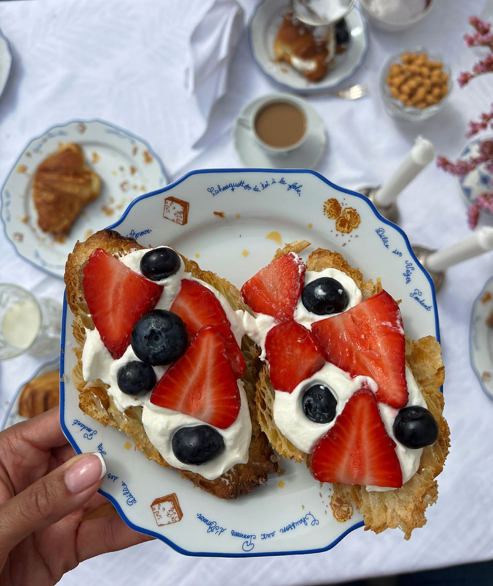 Thumbnail: Set of 4 Loulou Bread Plates - Each with a different illustration