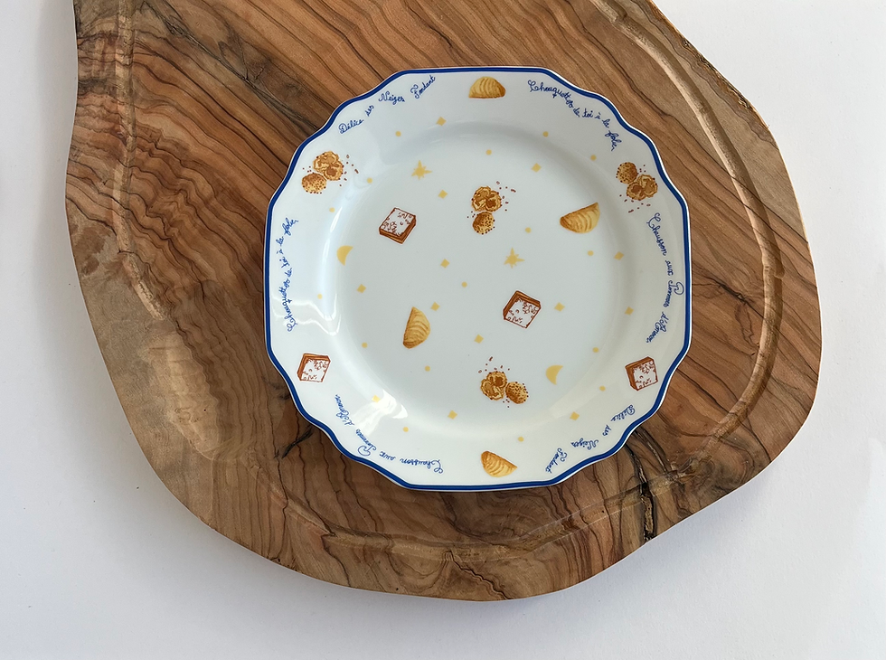 Thumbnail: Loulou Bread plate AOP Set of 4