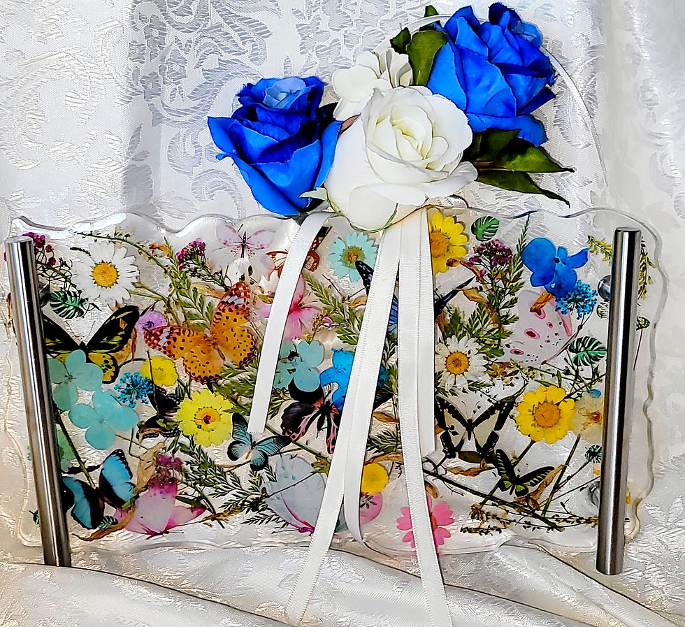 Thumbnail: Country Flowers Butterfly Tray