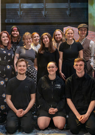 A picture of the whole crew who worked on the show