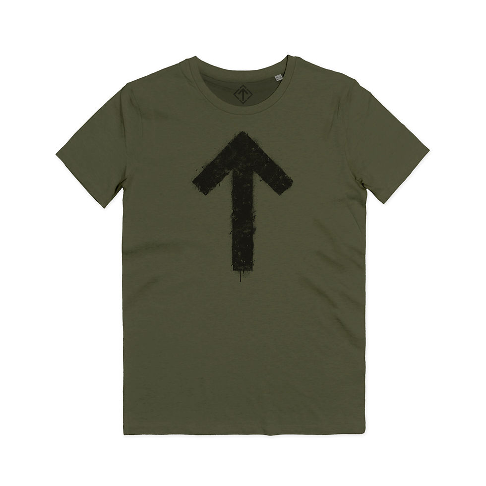Miniatura: Maglietta Runa Tiwaz Nordic Warrior Rune Walhalla Odin Ragnarok Tyr Rune T-shirt