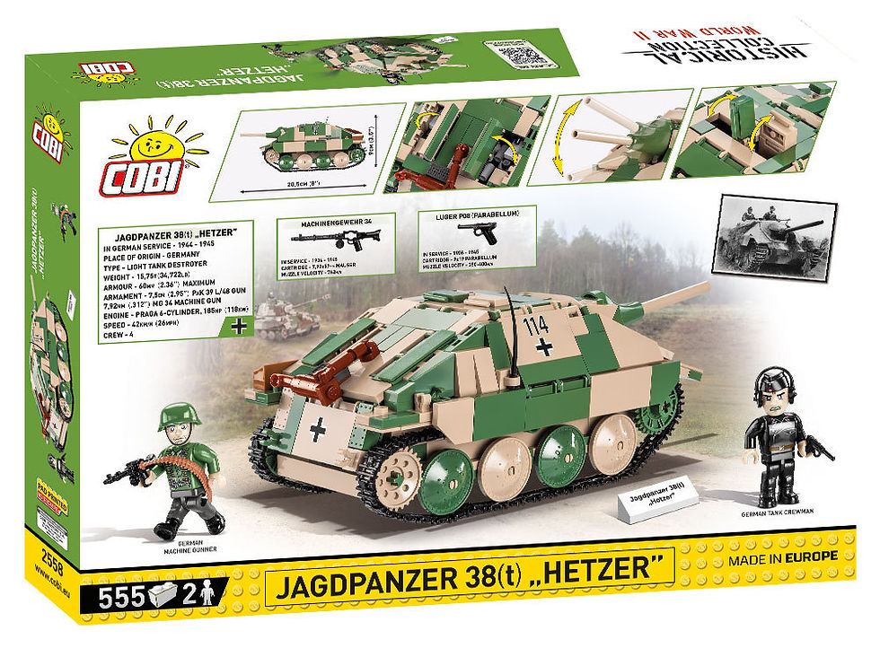 Miniatura: Cobi 2558 Jagdpanzer 38(t) "Hetzer"