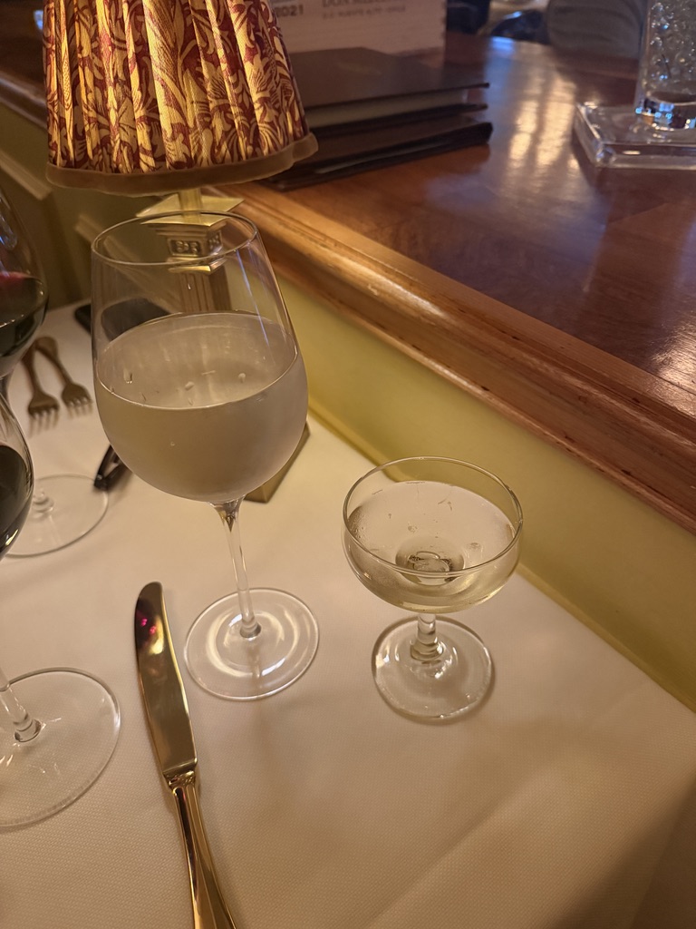 A vibey shot of the champagne toast for my love's 31st birthday - loved the colors here.