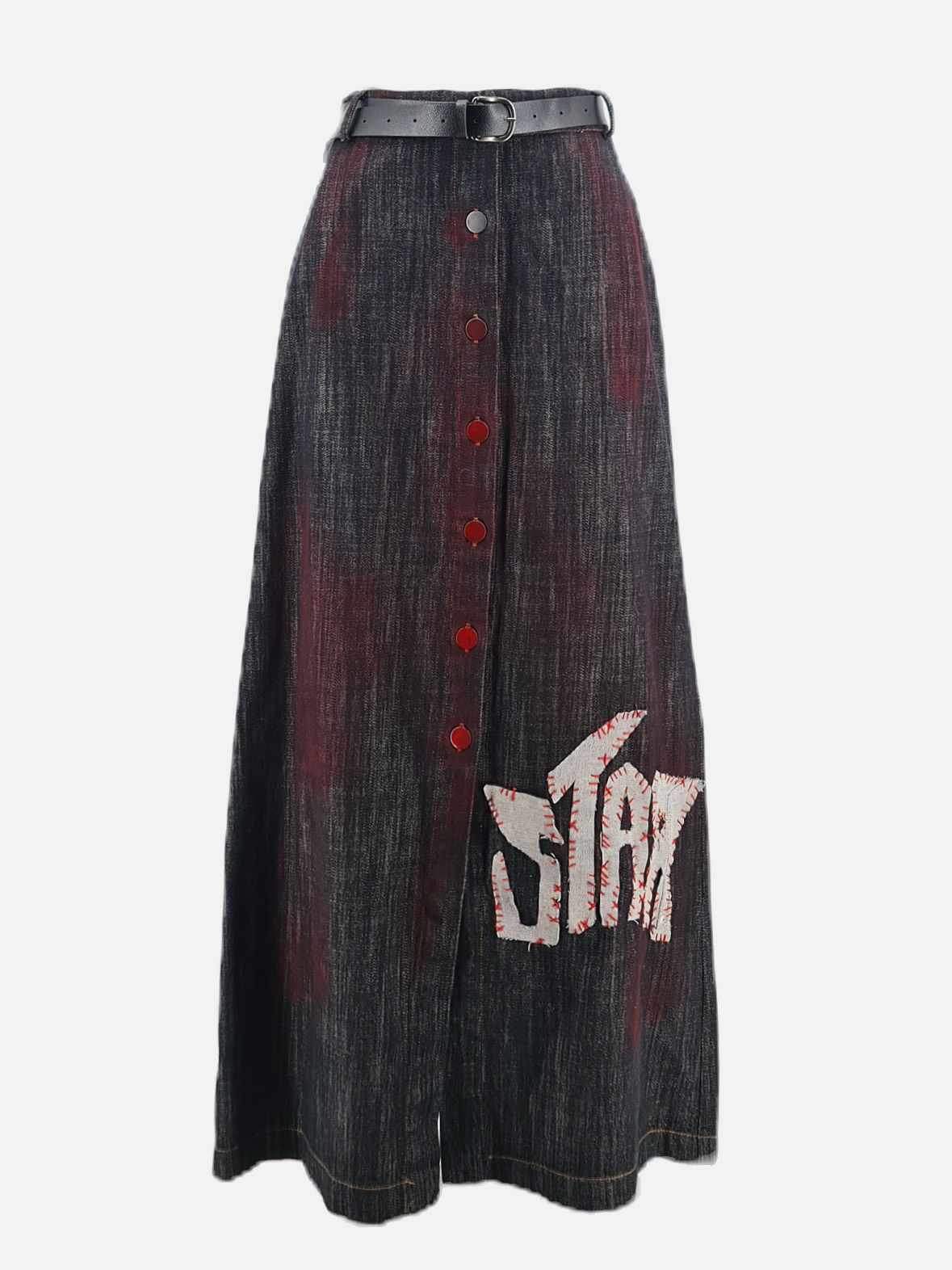 Limited Edition - Gonna Denim Dipinta - Nero