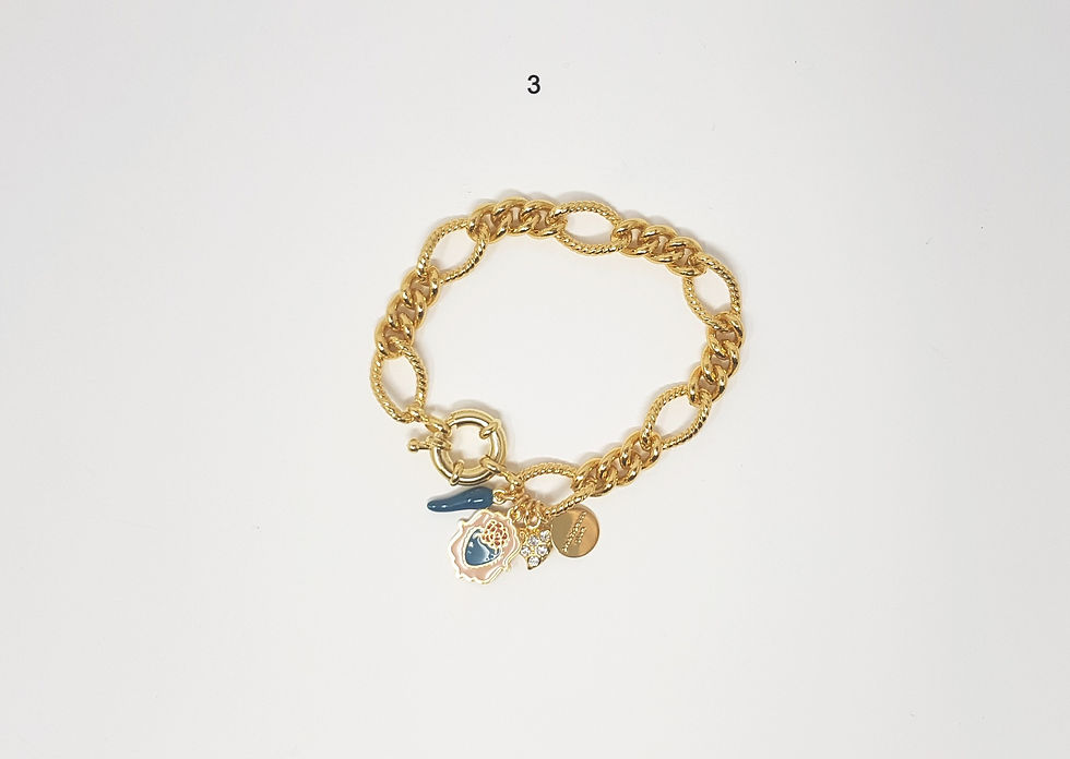 Miniatura: Principessa Glam - Bracciale catena con charms