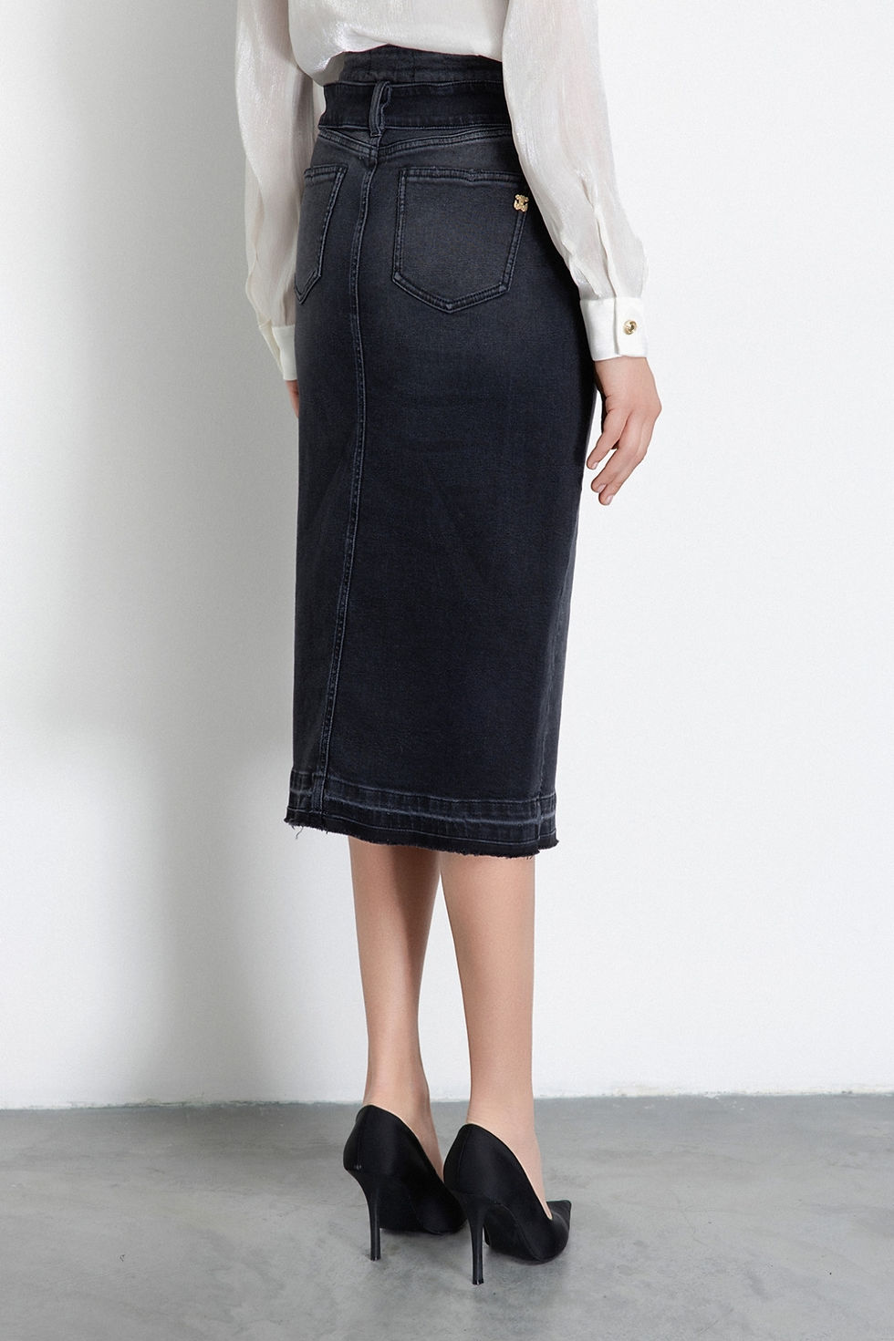 Miniatura: Gaëlle Paris  - Gonna denim - Nero