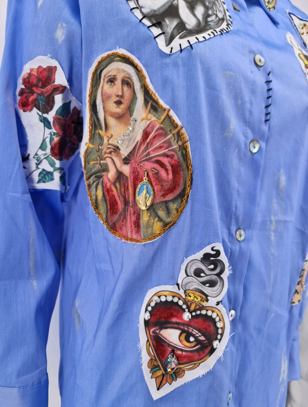 Miniatura: Limited Edition - Camicia Dipinta - Azzurro ♥