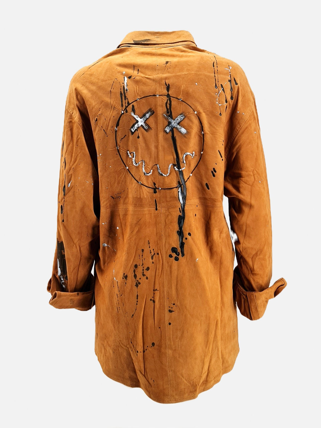 Limited Edition - Camicia Smile in pelle dipinta - Cuoio ♥