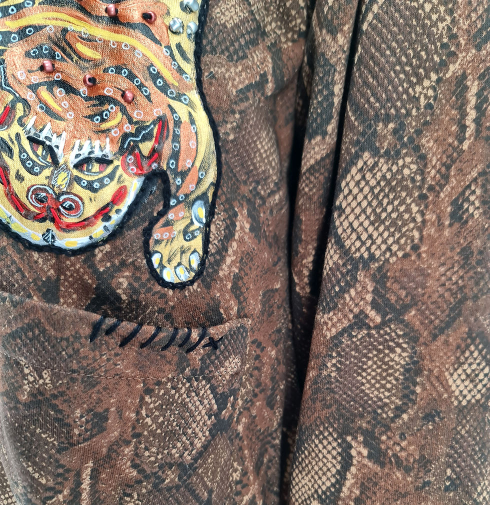 Miniatura: Limited Edition - Cardigan Dipinto Tiger - Python ♥