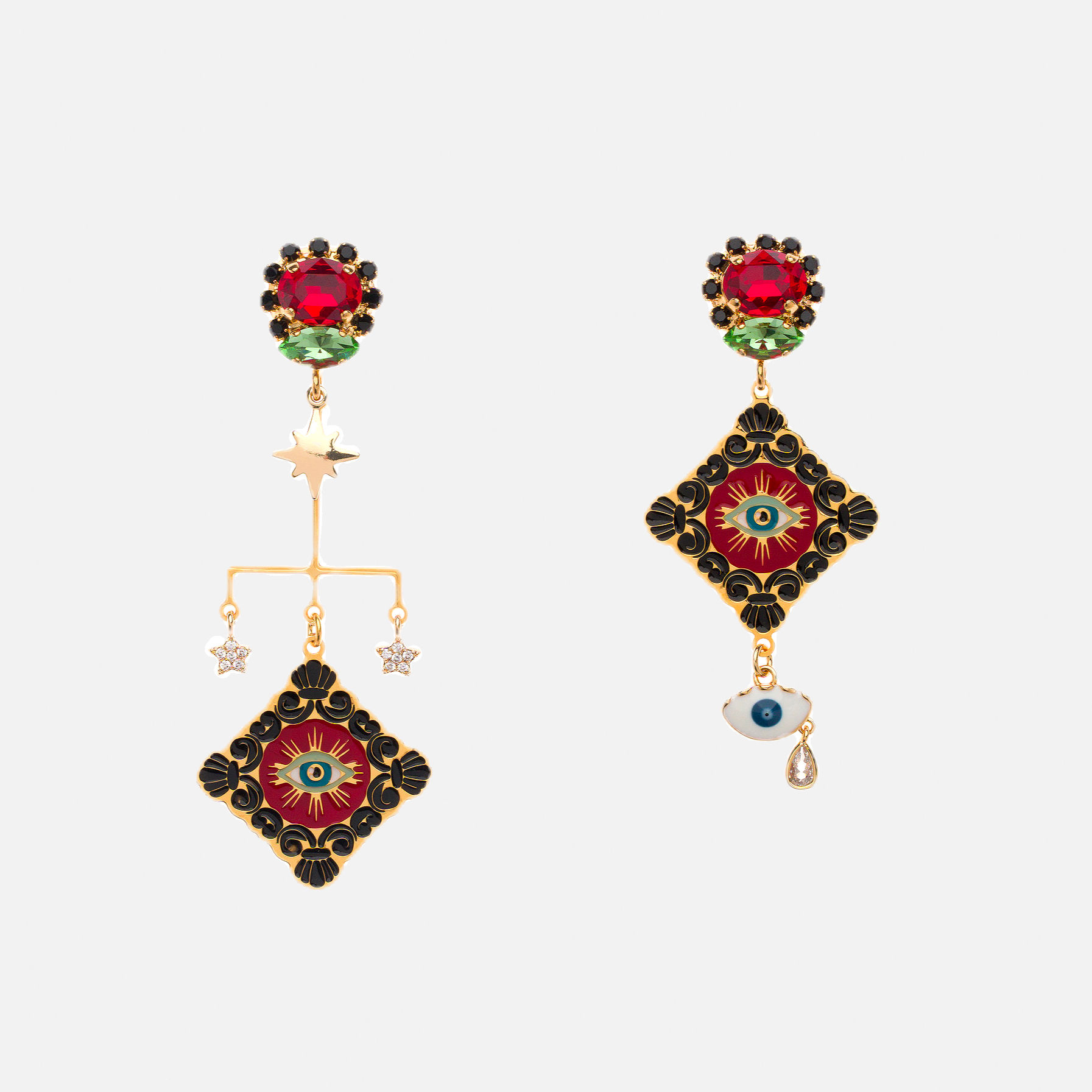 Principessa Glam - Orecchini Eye Magic - Magenta ♥