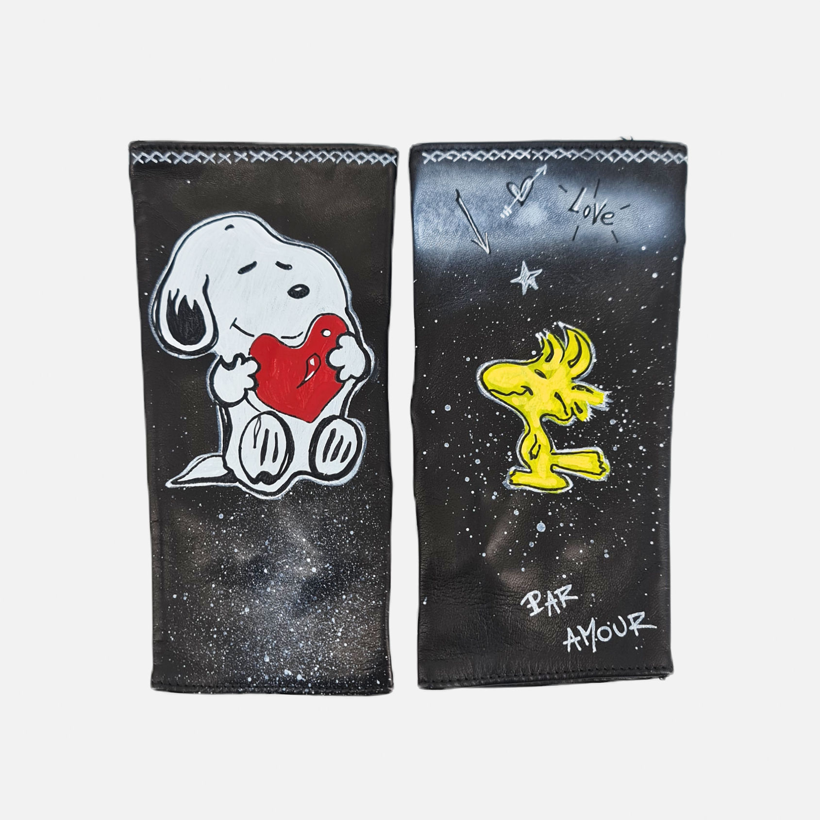 Limited Edition - Guanti dipinti a mano - Nero ♥