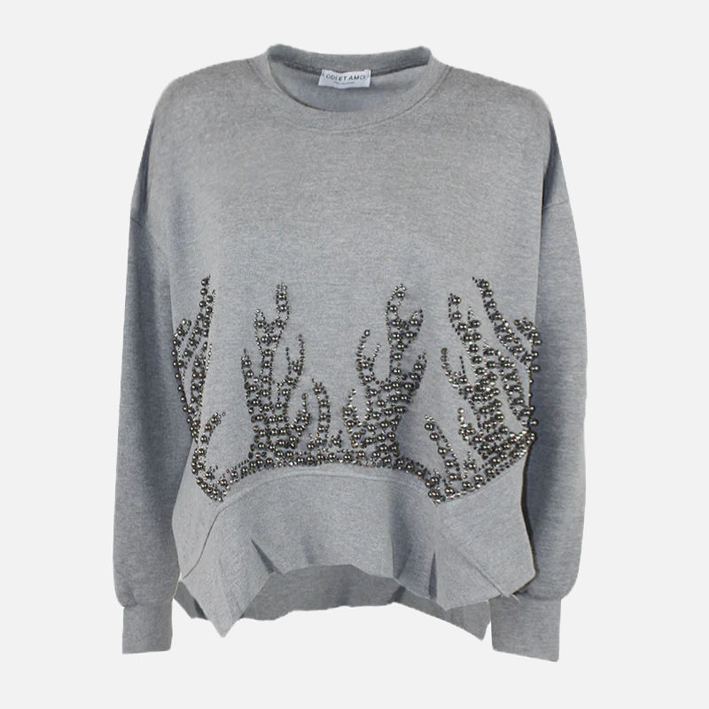 Odi et Amo - Felpa - Grigio