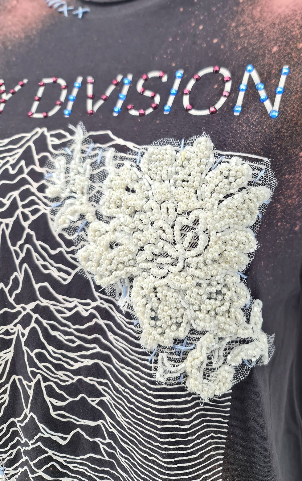Miniatura: Limited Edition T-shirt dipinta - Joy Division - Nero lavato ♥