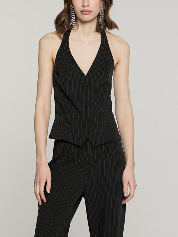 Miniatura: Relish - Gilet Gessato  - Nero