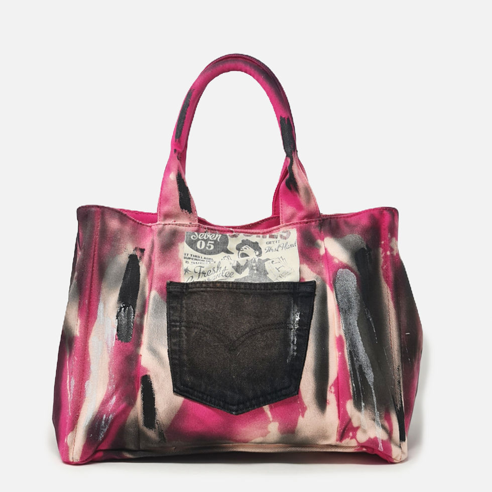 Thumbnail: Limited Edition - Borsa Dipinta - Fucsia ♥