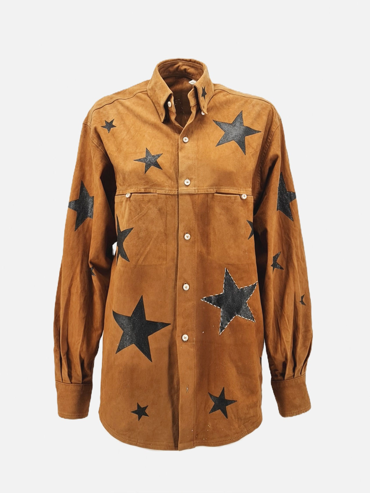 Limited Edition - Camicia in pelle dipinta - Cuoio ♥