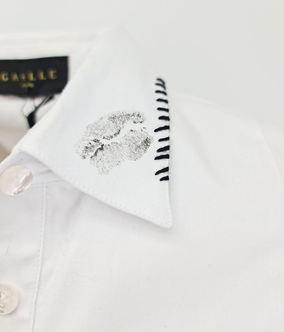 Thumbnail: Limited Edition  - Camicia Dipinta Kiss - Bianca