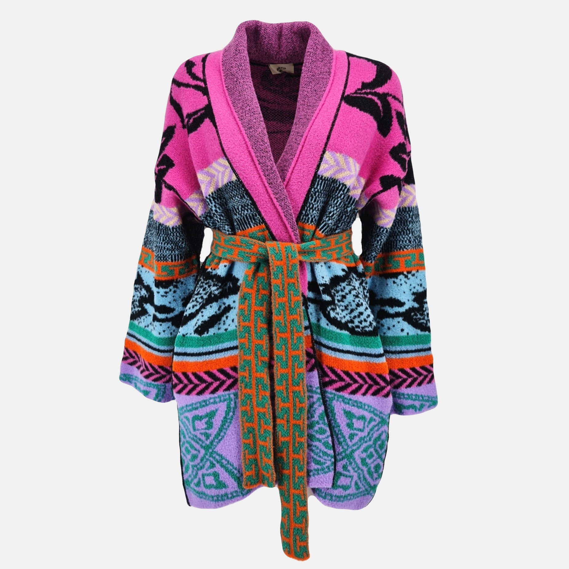 Akep - Cardigan sciallato rose - Multifantasia