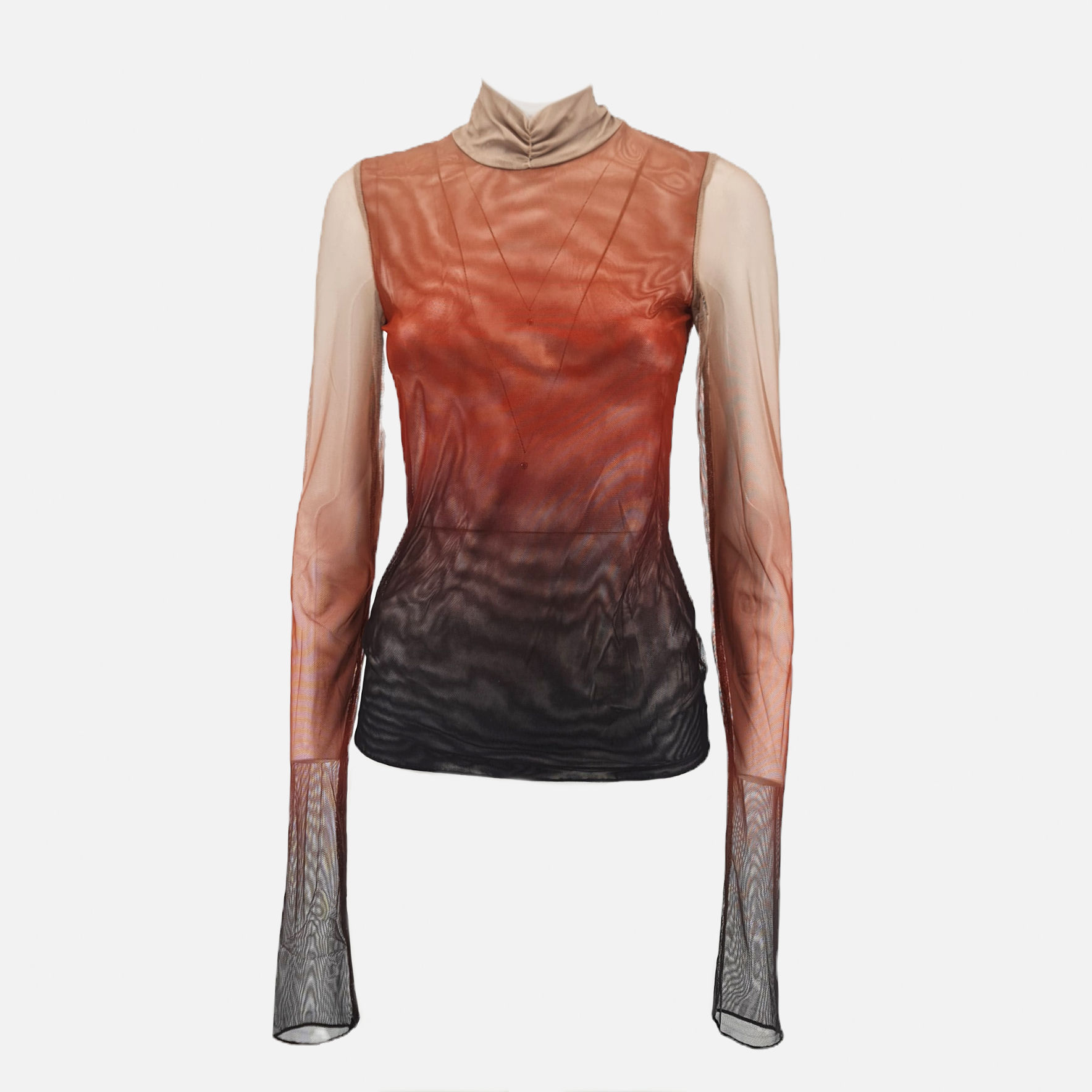 Bravaa - Maglia tulle - Moro