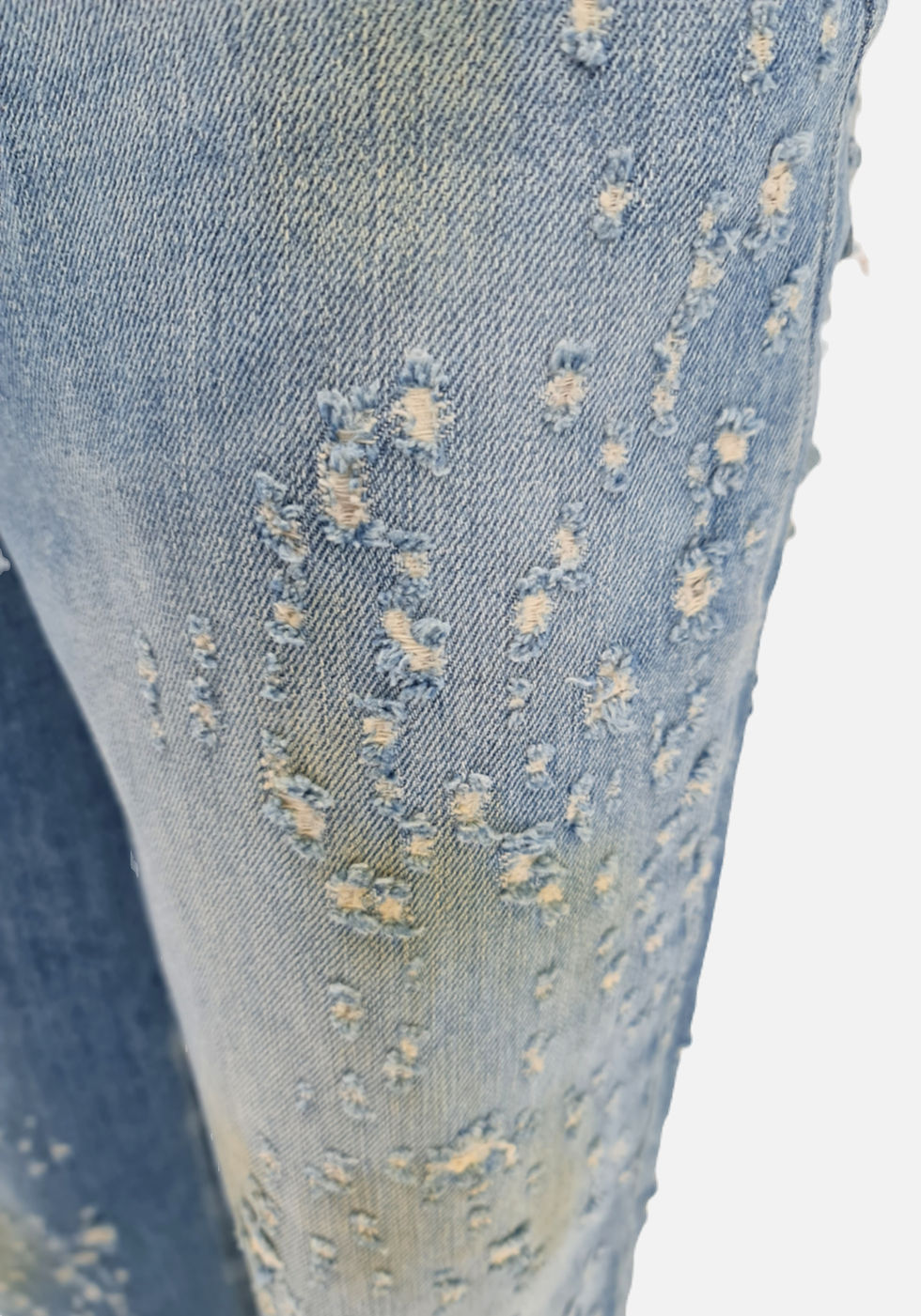 Thumbnail: Gaëlle Paris - Jeans Boy Loose Fit Rotture - Blu denim