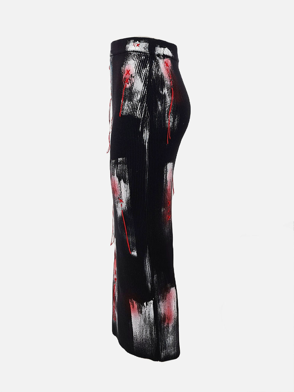 Thumbnail: Limited Edition - Gonna midi in maglia - Nero  ♥