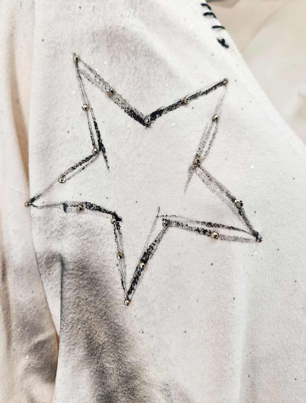 Miniatura: Limited Edition - Maglia Dipinta  - Panna