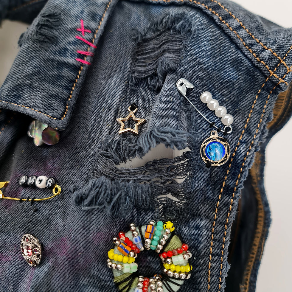 Miniatura: Limited Edition - Gilet denim Dipinto  - Jeans ♥