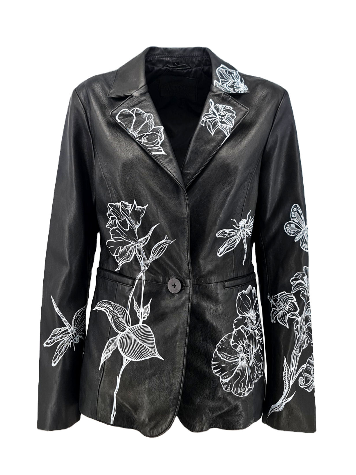 Limited Edition - Blazer in pelle dipinto - Nero ♥