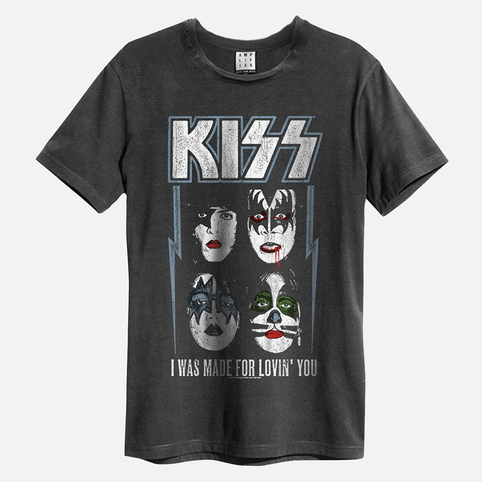 T-shirt - Kiss - Nero ♥