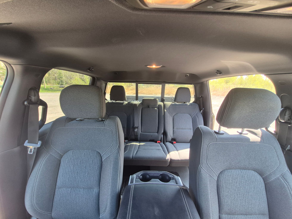 Intérieur spacieux d'un camion RAM