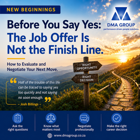 Before You Say Yes: The Job Offer Is Not the Finish Line